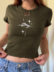 Vintage Star Hand Printed Tee