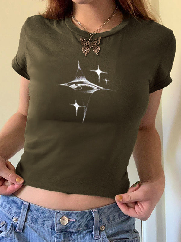 Vintage Star Hand Printed Tee