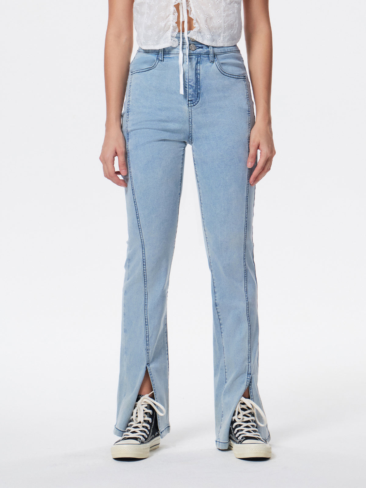 Women's Vintage Washed Jeans Bootcut
