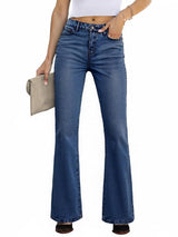 Y2K Mid High Rise Stretch Bootcut Flare Denim Pants