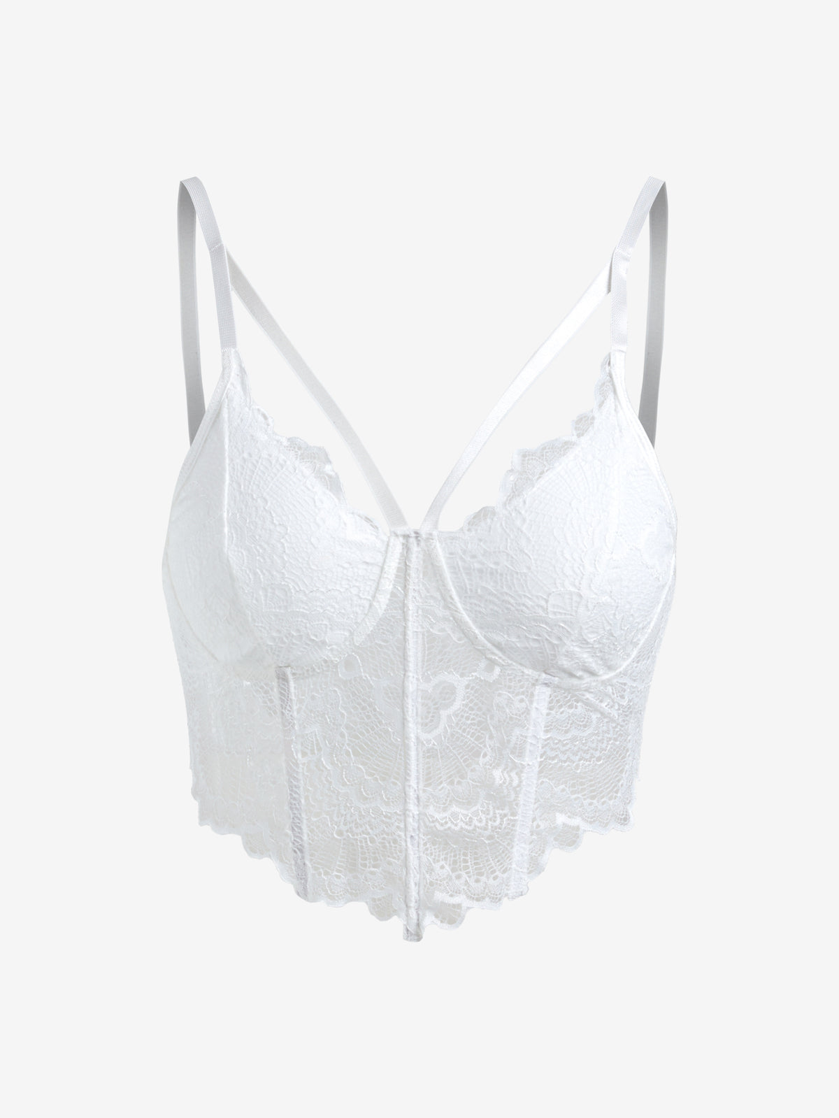 Irregular Lace Corset Top