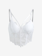 Irregular Lace Corset Top