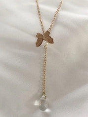 Butterfly Tassel Pendant Necklace