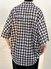 Men's Houndstooth Button Down Shirt