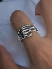 Skeleton Hand Design Cuff Ring