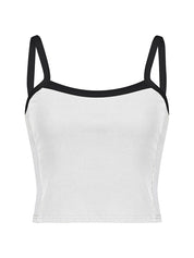Contrast Trim Vintage Crop Cami Top