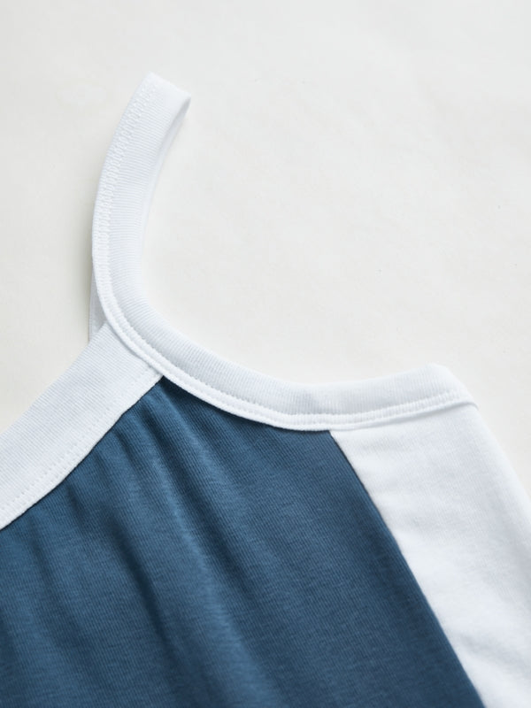 Contrast Trim Vintage Crop Cami Top