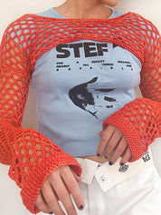 See Through Crochet Knit Bolero Shrug
