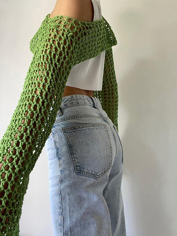 Hollow Out Crochet Bolero Knit