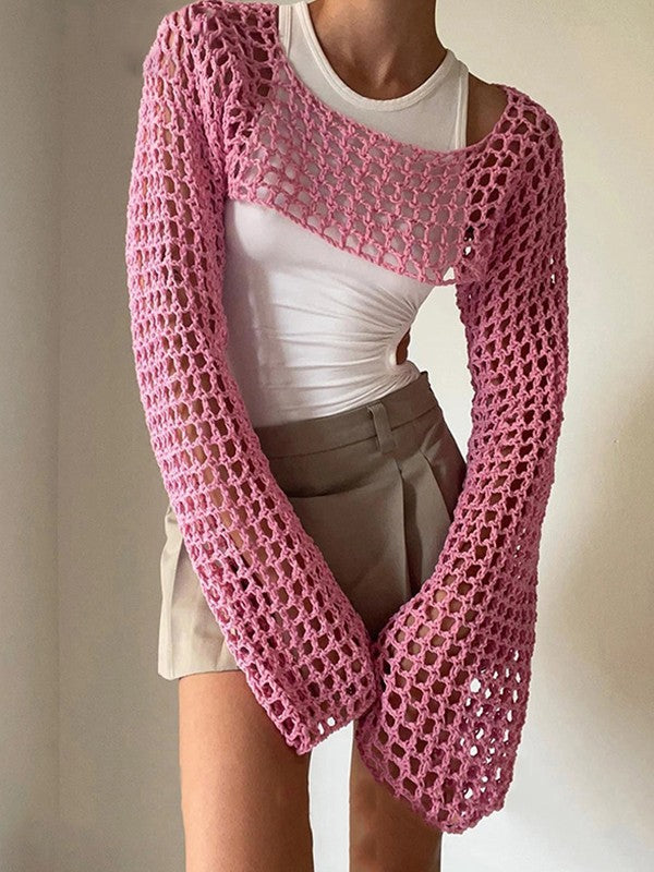 Hollow Out Crochet Bolero Knit
