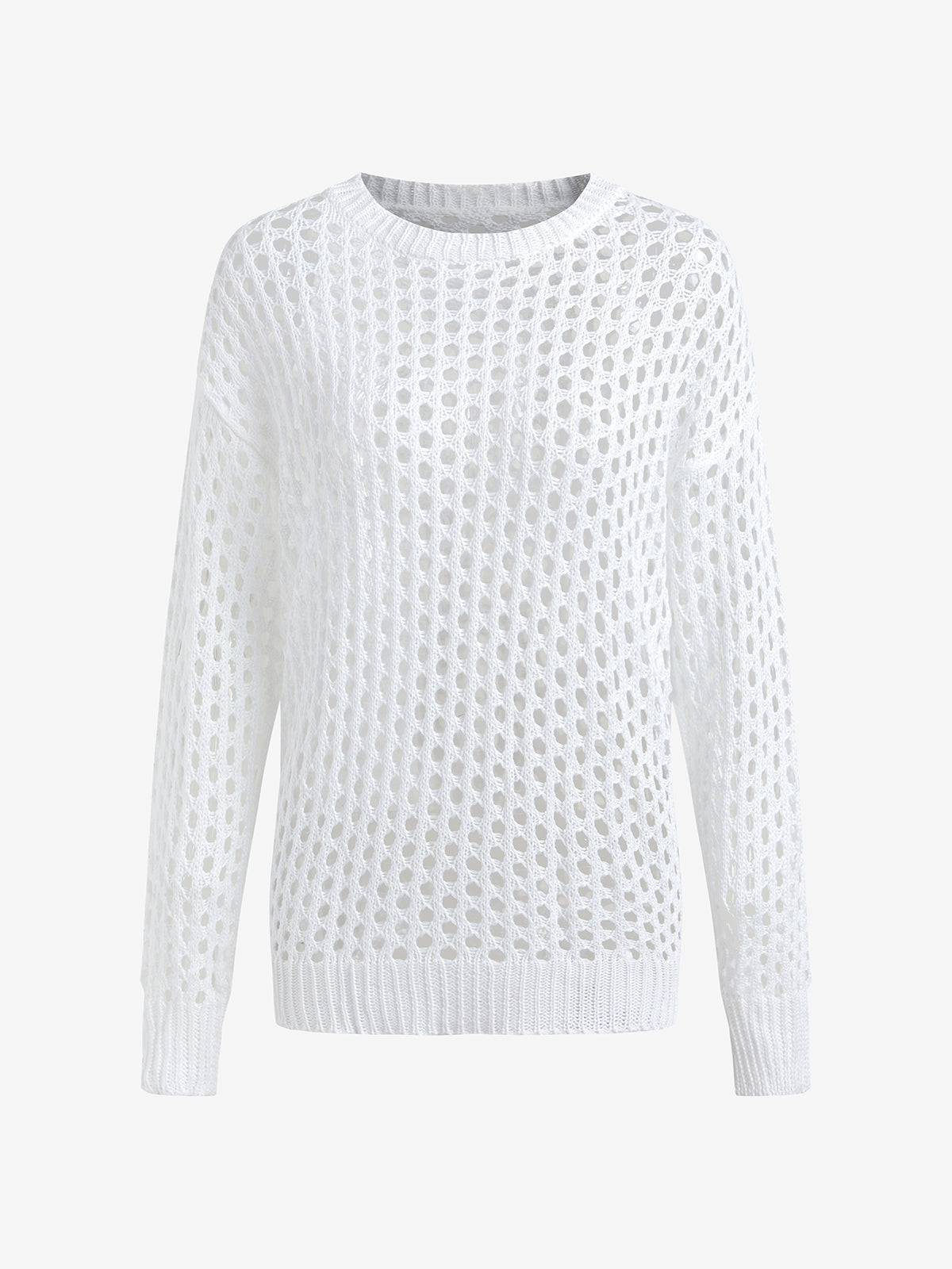 Oversized Crochet Open Knit Top