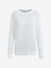 Oversized Crochet Open Knit Top