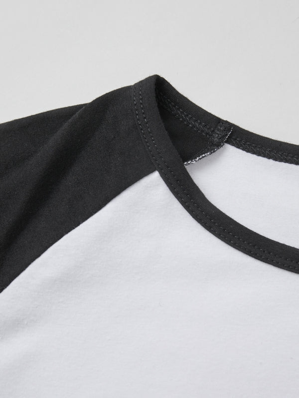 Contrast Raglan Slim Short Sleeve Tee