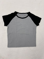 Contrast Raglan Slim Short Sleeve Tee