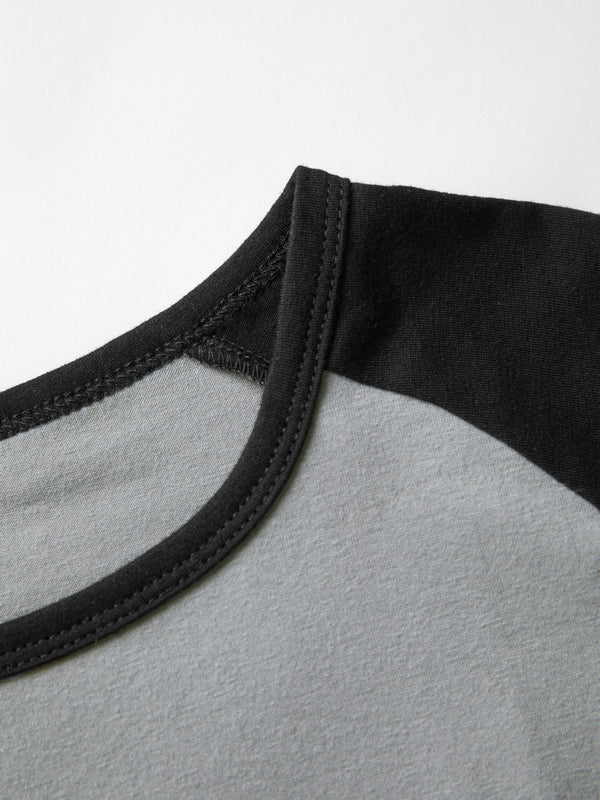 Contrast Raglan Slim Short Sleeve Tee