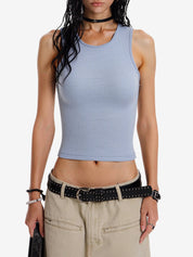 Ribbed Cropped Tank Top
