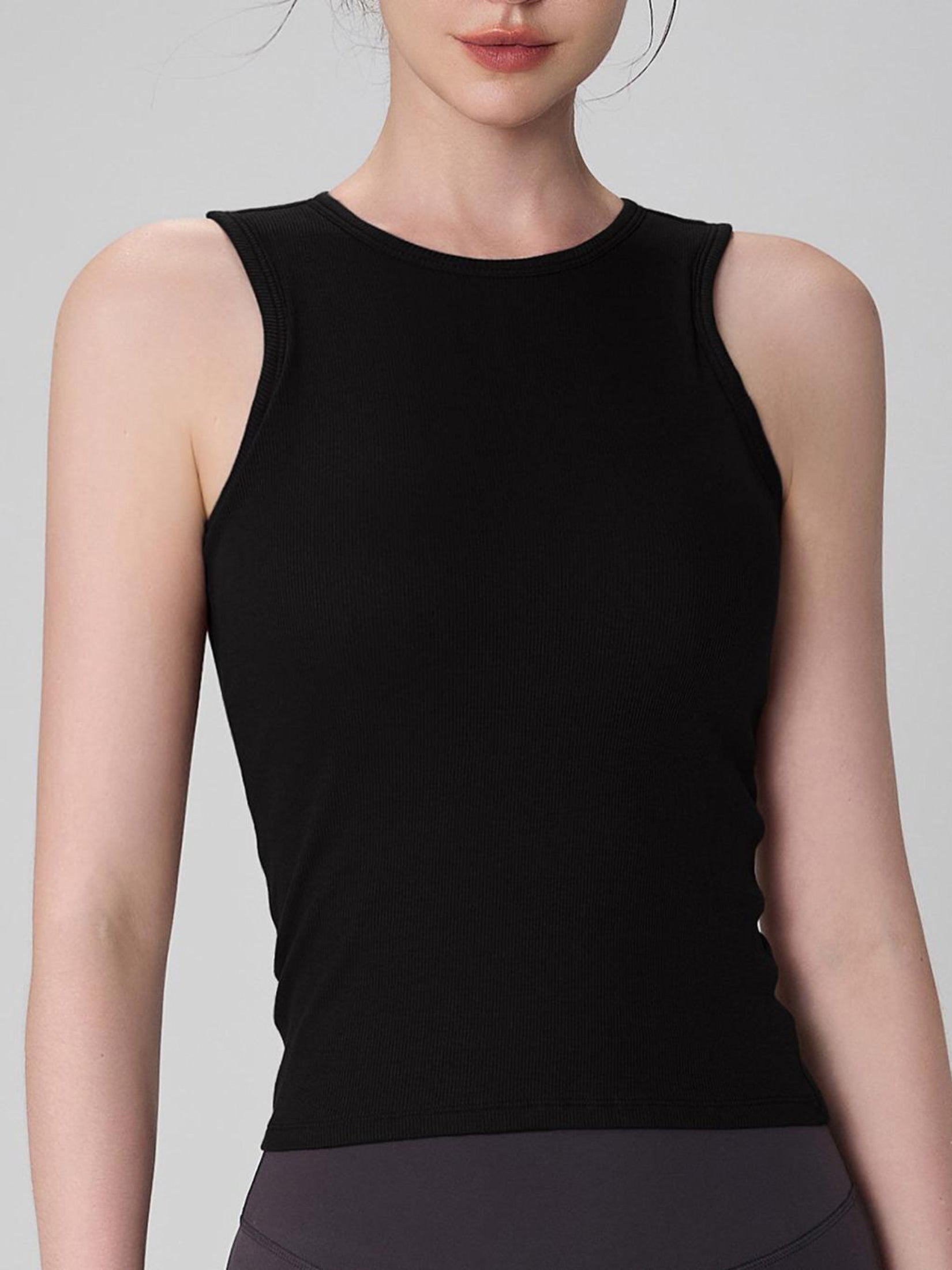 Ribbed Cropped Tank Top