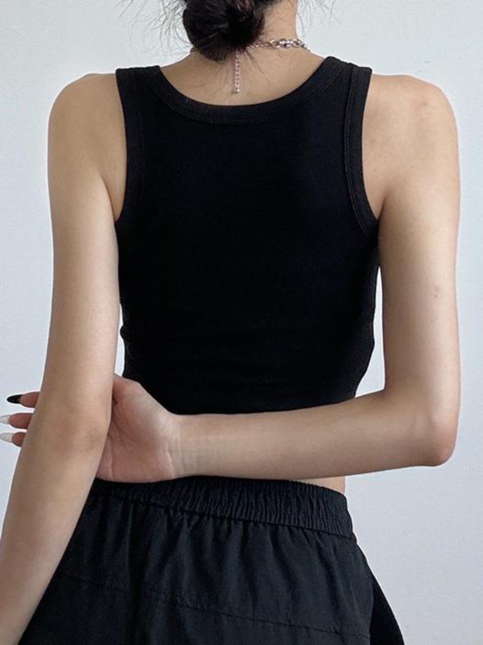 Ribbed Cropped Tank Top