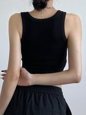Ribbed Cropped Tank Top