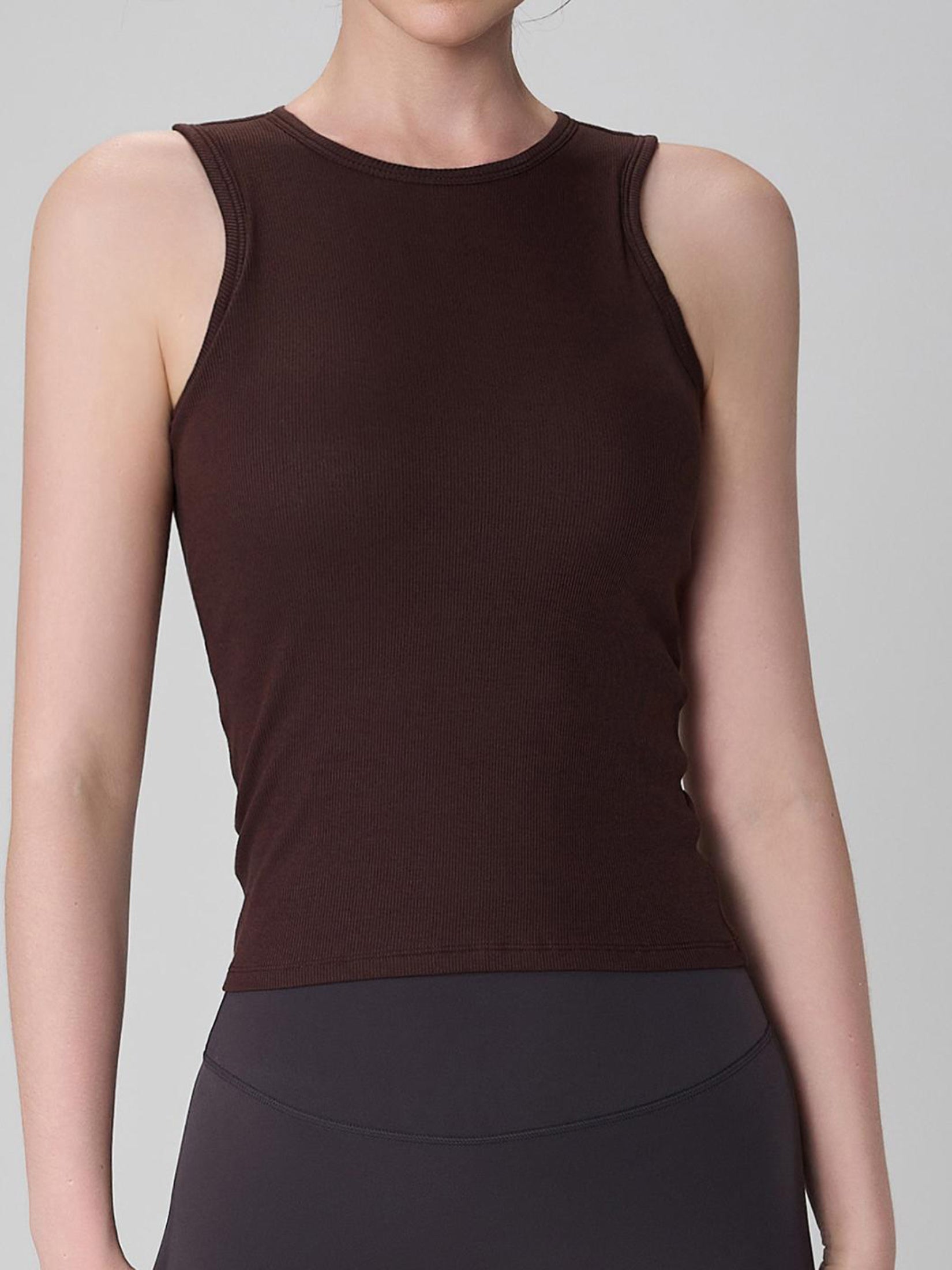 Ribbed Cropped Tank Top