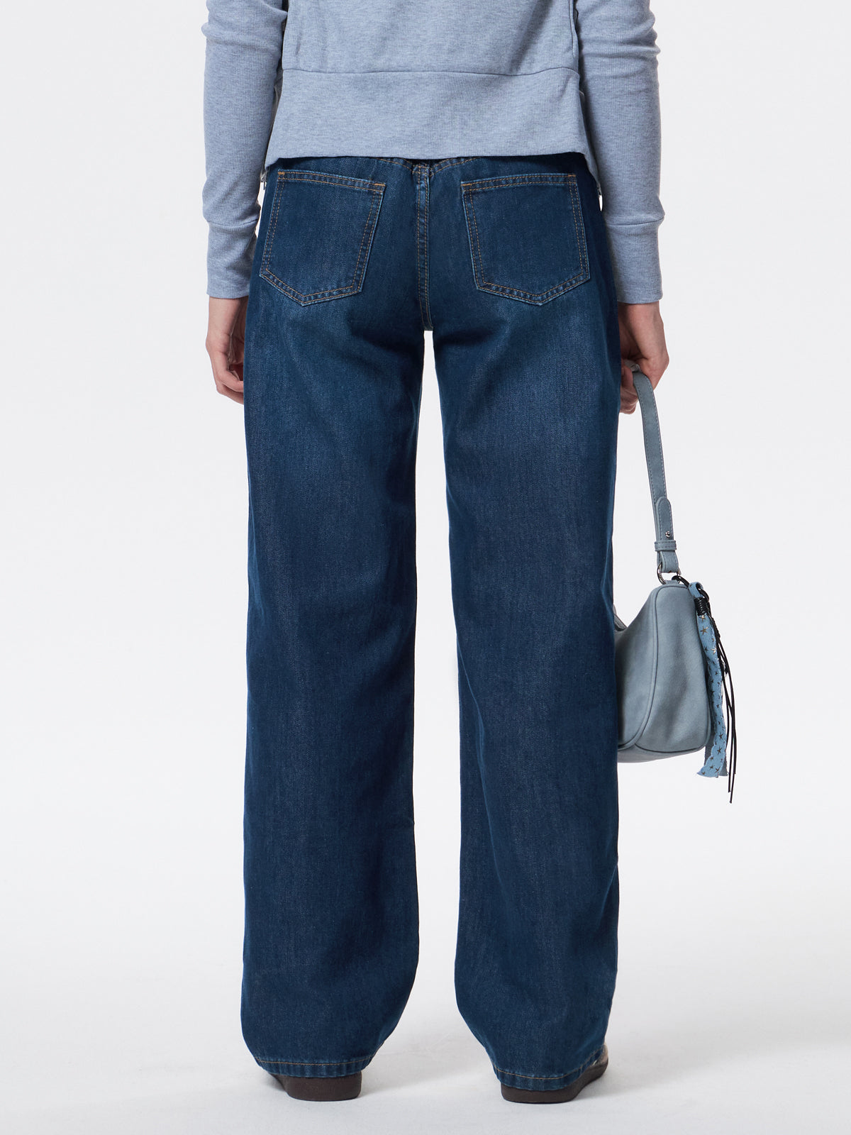 Low Rise Heavy Wash Jeans