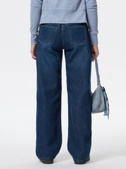 Low Rise Heavy Wash Jeans