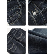 Double Breasted Low Rise Bootcut Jeans