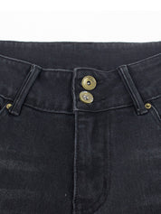 Double Breasted Low Rise Bootcut Jeans