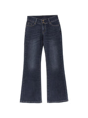 Double Breasted Low Rise Bootcut Jeans