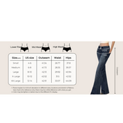 Double Breasted Low Rise Bootcut Jeans