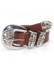 1pc Hollow carved cross buckle belt