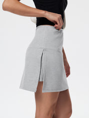High Waist American Retro Split Skorts