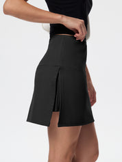 High Waist American Retro Split Skorts