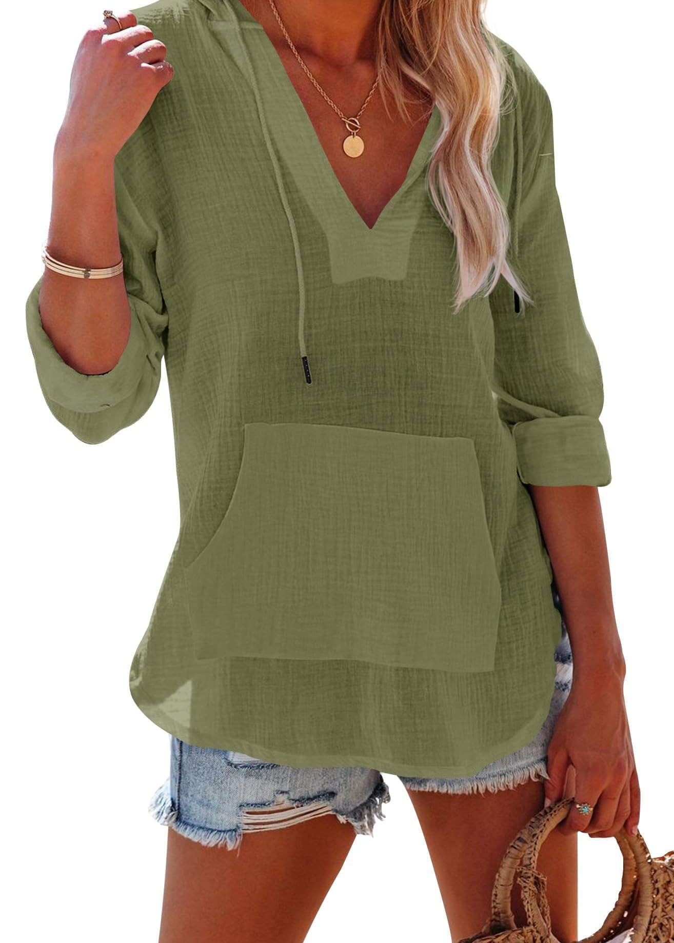 Women's V Neck Beach Cover Up