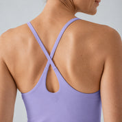 3-in-1 Backless Athletic Dress with Built-in Shorts & Pads