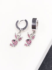 1Pair Rabbit Pendant Earrings