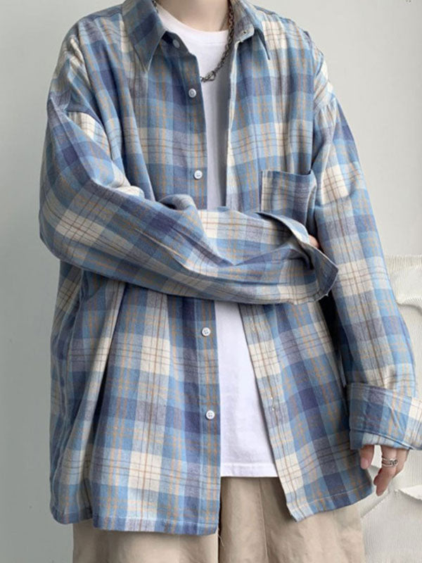 Men's Brushed Checkered Shirt