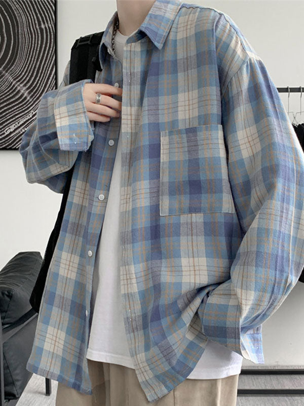 Men's Brushed Checkered Shirt