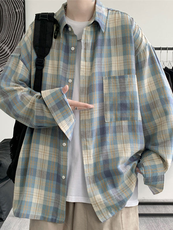 Men's Brushed Checkered Shirt
