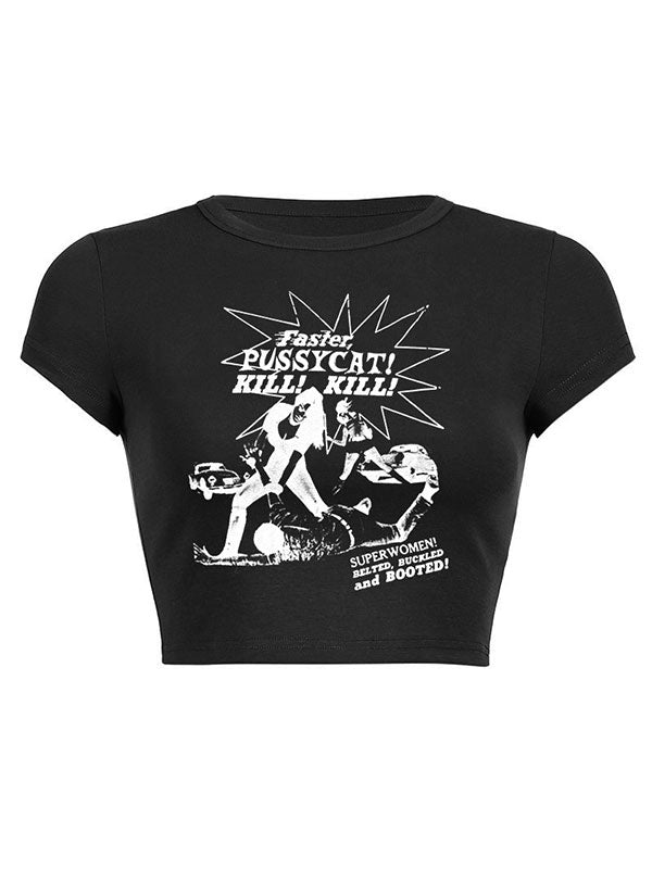 Band Graphic Crop Top