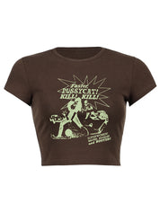 Band Graphic Crop Top