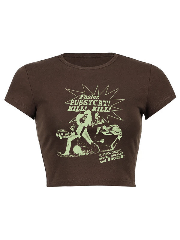 Band Graphic Crop Top