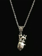 Grunge Heart Pendant Necklace