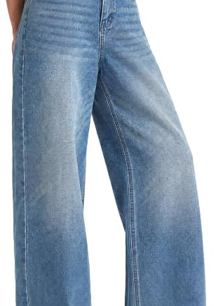High Waist Baggy Wide Leg Denim Pants
