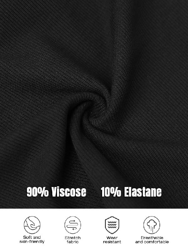 Square Neck Long Sleeve with Built-in Bra