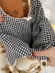 Fuzzy Teddy Bear Reversible Shoulder Bag