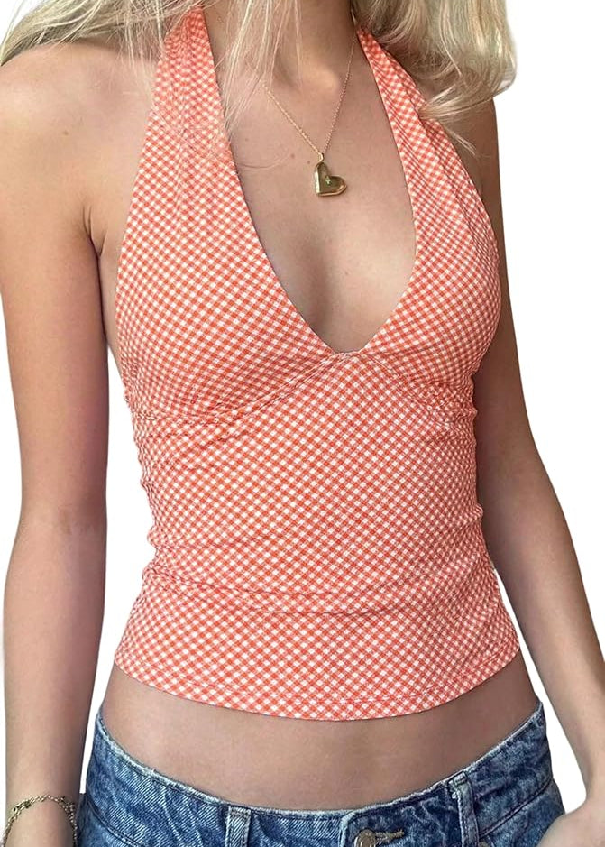 Halter Tops for Women Summer Going Out Shirt