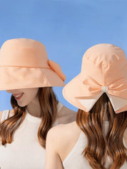 Women's Bow-Tie Wide-Brimmed Sun Hat