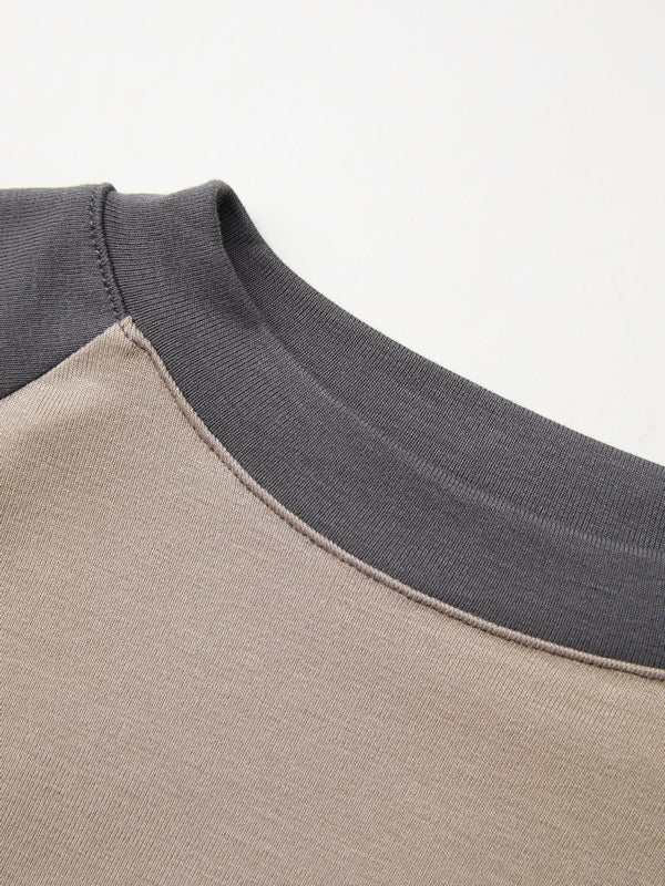 Raglan Sleeve Rib Crop Top
