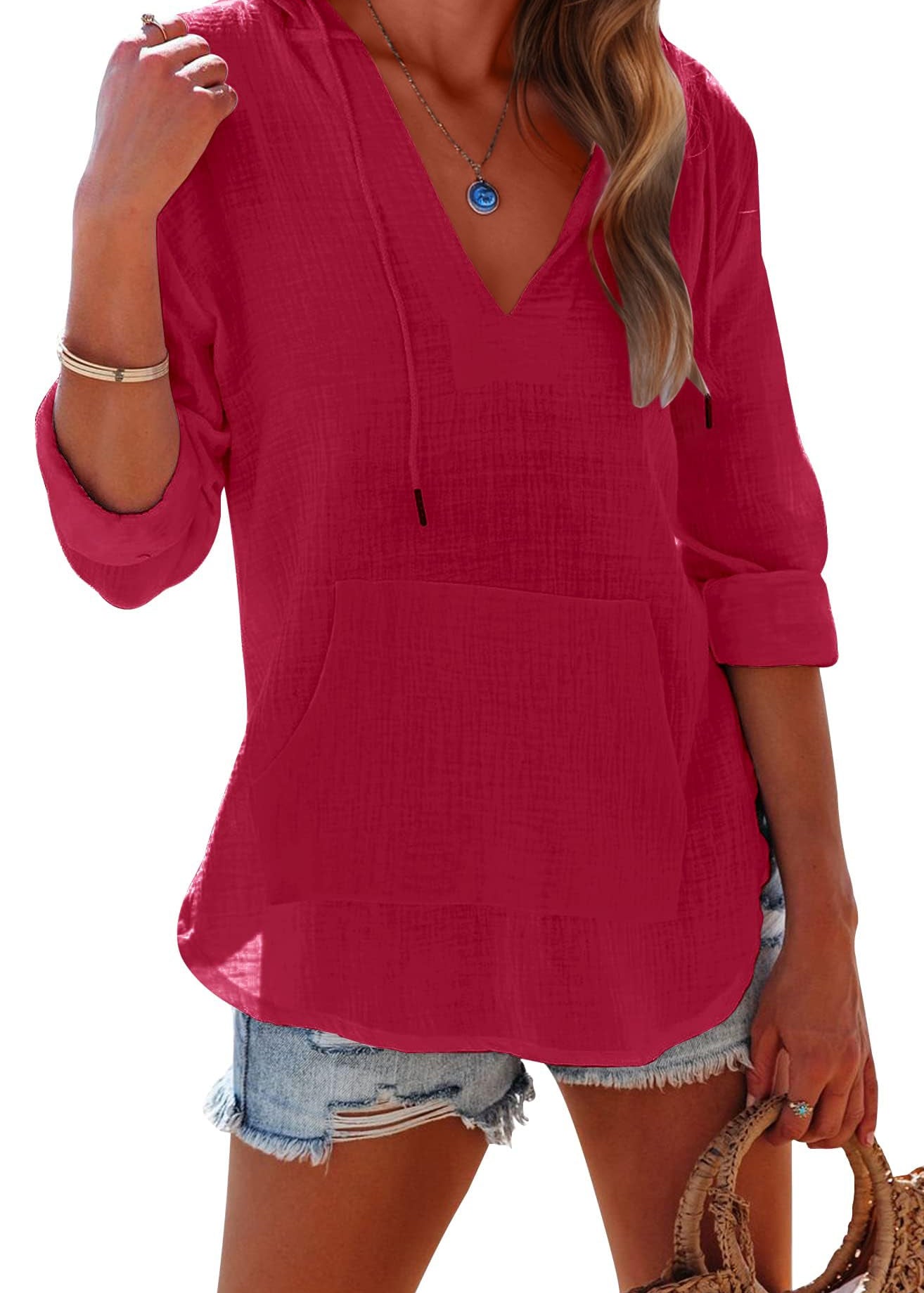Women's V Neck Beach Cover Up